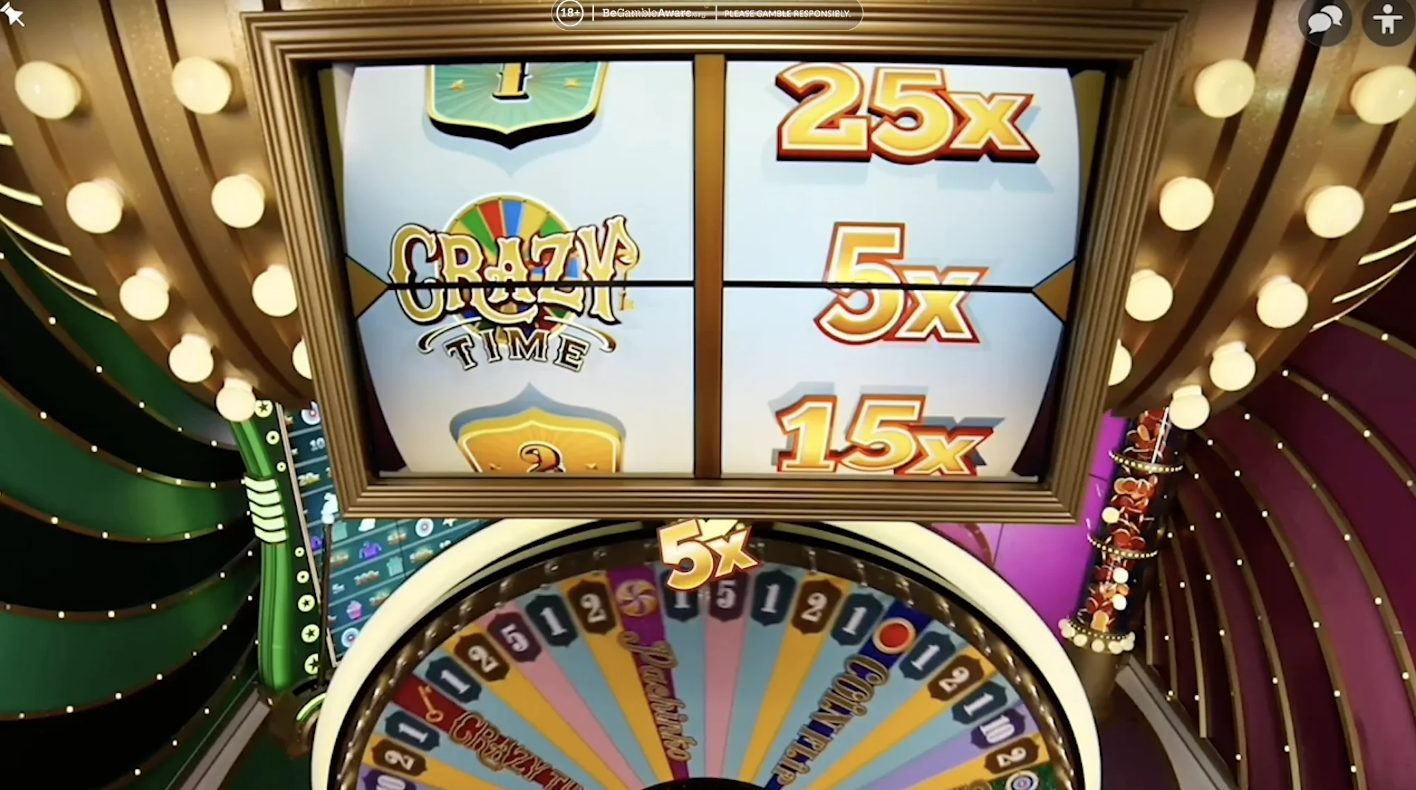 Bonusfunktionen bei Crazy Time Bonusfunktionen bei Crazy Time